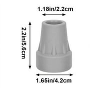 Voiceine 2pcs Anti-Slip Cane Tips Replacement Cane Feet Heavy-Duty Crutch Caps Walker Rubber End Caps for Walking Aid Mobility Support